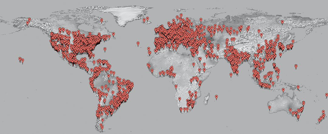 Map of STAR Visitors